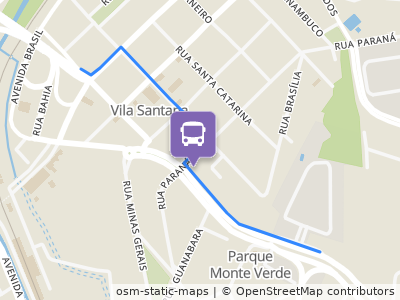 Mapa da parada