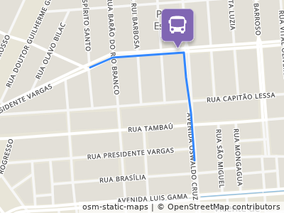 Mapa da parada