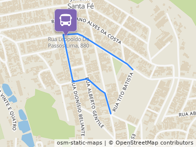 Mapa da parada