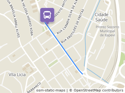 Mapa da parada