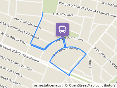 Mapa da parada