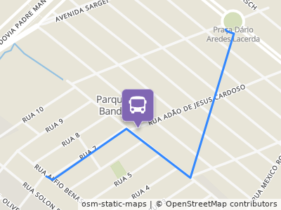 Mapa da parada