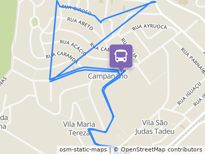 Mapa da parada