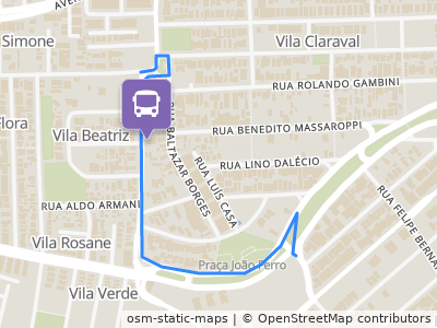 Mapa da parada
