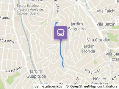 Mapa da parada