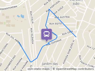 Mapa da parada