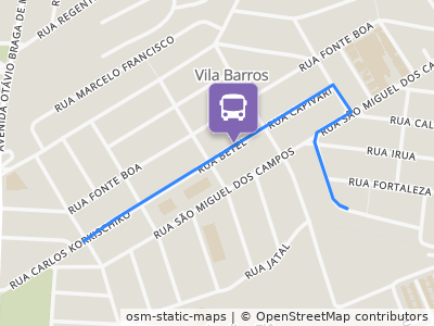 Mapa da parada