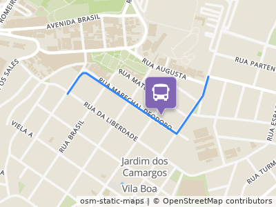 Mapa da parada