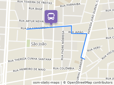 Mapa da parada