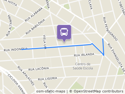 Mapa da parada