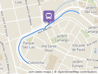 Mapa da parada