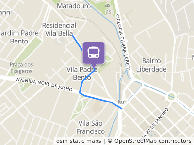 Mapa da parada