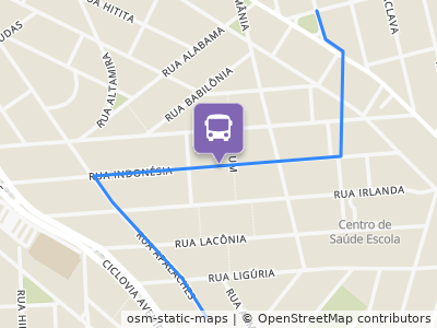 Mapa da parada