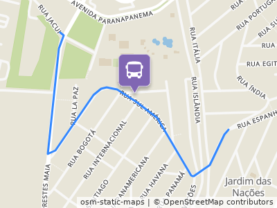 Mapa da parada