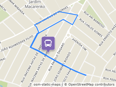 Mapa da parada