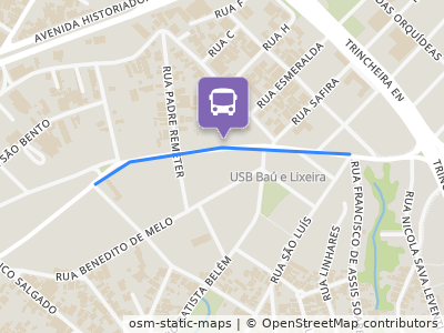Mapa da parada