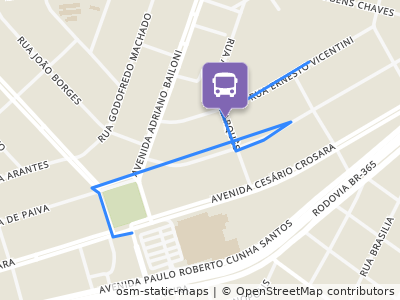 Mapa da parada