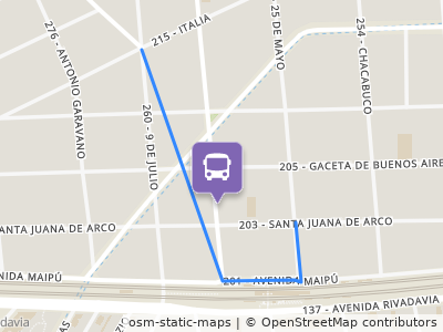 Mapa da parada