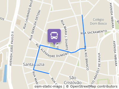 Mapa da parada