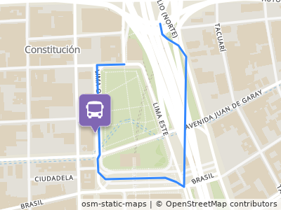 Mapa da parada