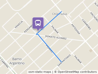 Mapa da parada