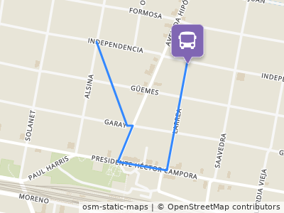 Mapa da parada