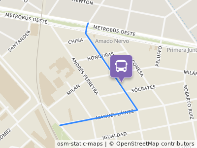 Mapa da parada