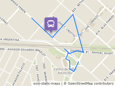 Mapa da parada