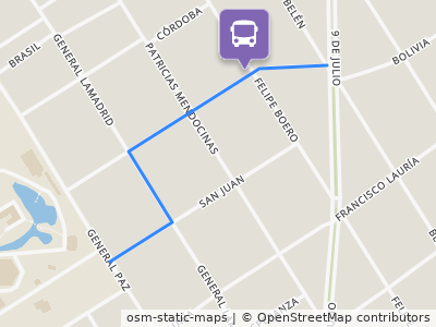 Mapa da parada