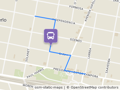 Mapa da parada