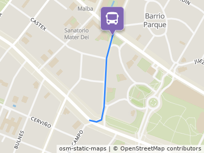 Mapa da parada
