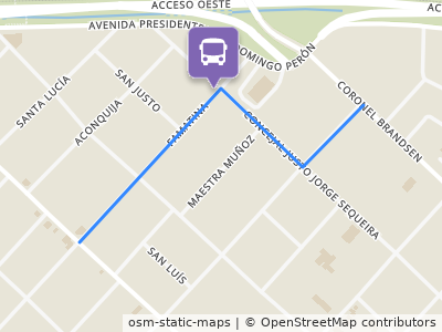 Mapa da parada