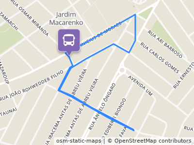 Mapa da parada