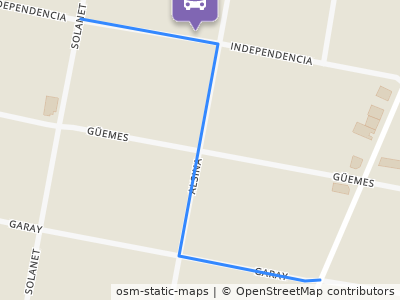 Mapa da parada