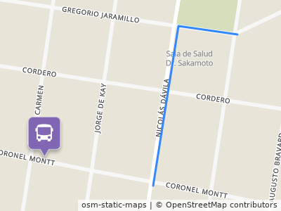 Mapa da parada