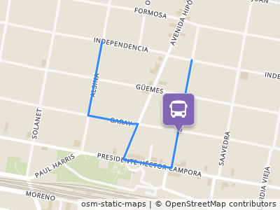 Mapa da parada
