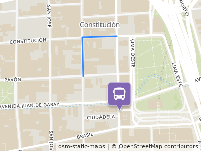 Mapa da parada