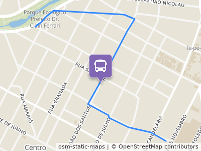 Mapa da parada