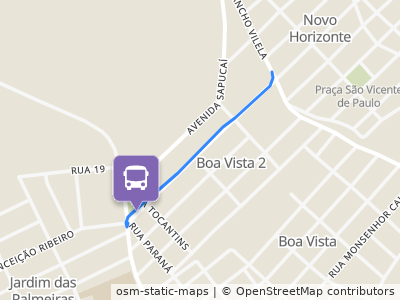 Mapa da parada
