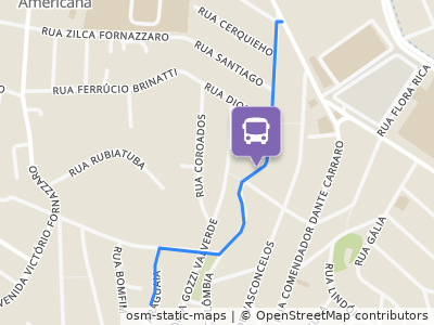 Mapa da parada