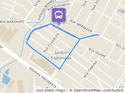 Mapa da parada