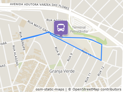 Mapa da parada