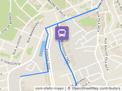 Mapa da parada