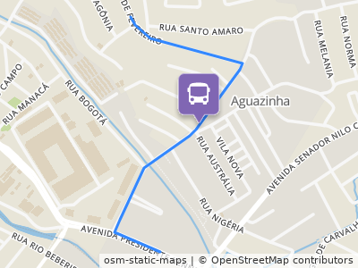 Mapa da parada