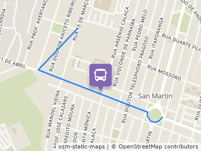 Mapa da parada