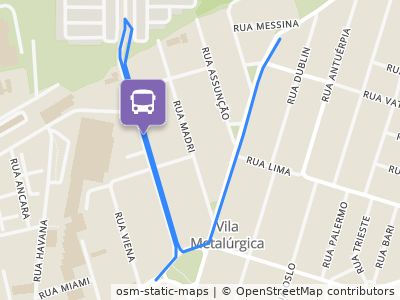 Mapa da parada