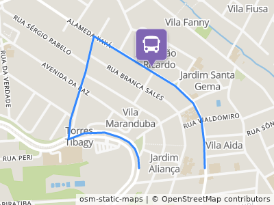 Mapa da parada