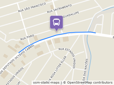 Mapa da parada
