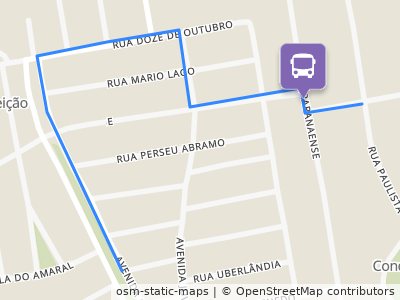 Mapa da parada
