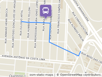 Mapa da parada